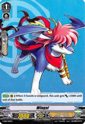 Wingal (V-SD01/009EN) - V Start Deck 01: 2018 Free Experience Deck "Royal Paladin"