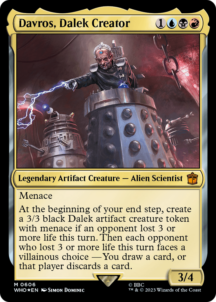 Davros, Dalek Creator (Surge Foil) (WHO-606) - Doctor Who Foil