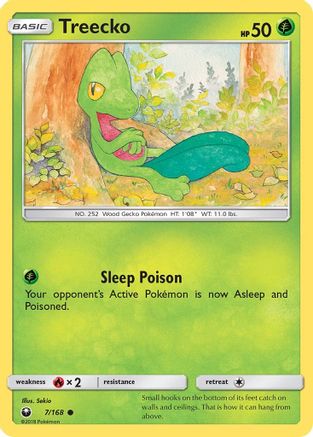 Treecko (7) 007 - Reverse Holofoil SM Celestial Storm - Common