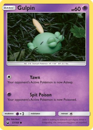 Gulpin 057/168 - Reverse Holofoil SM Celestial Storm - Common