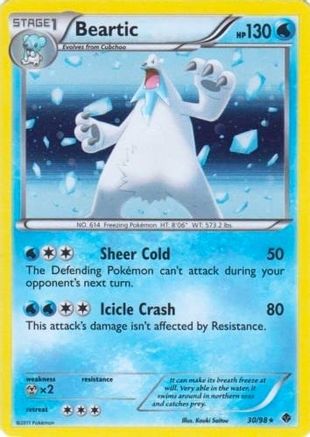 Beartic - 30/98 (Cracked Ice Holo)/98 - Holofoil Blister Exclusives - Promo