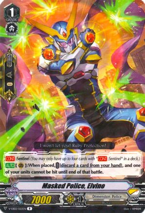Masked Police, Elvino (V-EB02/022EN) - V-EB02: Champions of the Asia Circuit