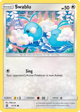 Swablu (57) 057 Dragon Majesty - Common
