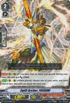 Swift Archer, FUSHIMI (V-BT02/008EN) - V-BT02 : Strongest! Team AL4