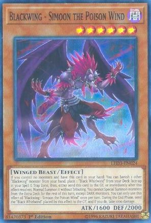 Blackwing - Simoon the Poison Wind (LED3-EN024) - Legendary Duelists: White Dragon Abyss 1st Edition