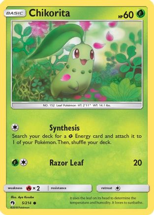 Chikorita (5) 005/214 SM Lost Thunder - Common