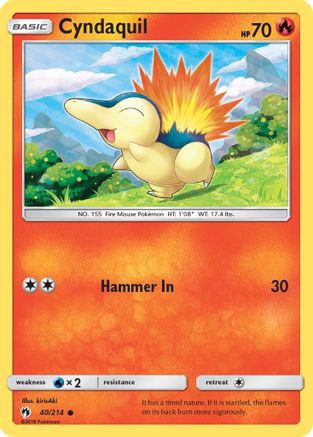 Cyndaquil (40) 040/214 SM Lost Thunder - Common