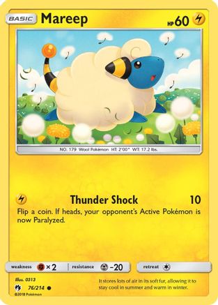 Mareep (76) 076 SM Lost Thunder - Common