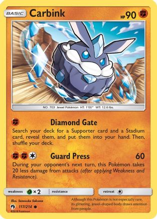 Carbink (117) 117 - Reverse Holofoil SM Lost Thunder - Common