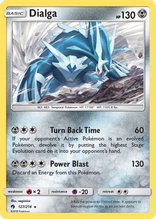 Dialga 127/214 - Reverse Holofoil SM Lost Thunder - Holo Rare