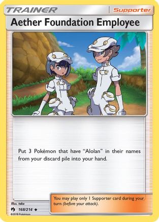 Aether Foundation Employee 168 - Reverse Holofoil SM Lost Thunder - Uncommon