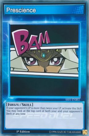 Prescience (SS01-ENBS1) - Speed Duel Decks: Destiny Masters 1st Edition