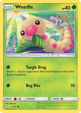 Weedle (2) 002 SM Team Up - Common