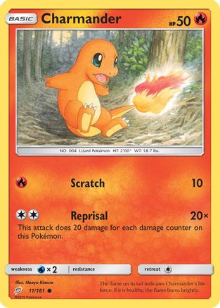Charmander (11) 011/181 SM Team Up - Common