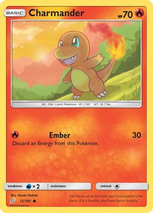 Charmander (12) 012/181 SM Team Up - Common