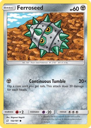 Ferroseed 102 SM Team Up - Common