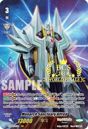Monarch Sanctuary Alfred (2018 World Finals) (BCS2018/VGS01) - Bushiroad Event Cards