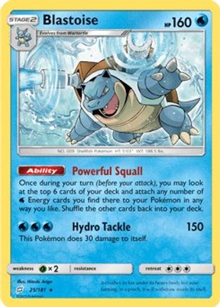 Blastoise 025/181 - Holofoil Deck Exclusives - Holo Rare