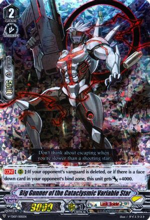 Big Gunner of the Cataclysmic Variable Star (RRR Foil) (V-TD07/005EN) - V-TD07: Kouji Ibuki