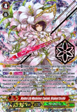 Maiden Lily Musketeer Captain, Virginal Cecilia (G-RC02/013EN) - G-RC02: Revival Collection