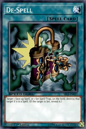 De-Spell (SBLS-EN037) - Speed Duel: Arena of Lost Souls 1st Edition