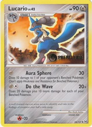 Lucario 053/127 Diamond and Pearl Promos - Promo