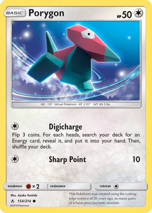Porygon (154) 154 SM Unbroken Bonds - Common