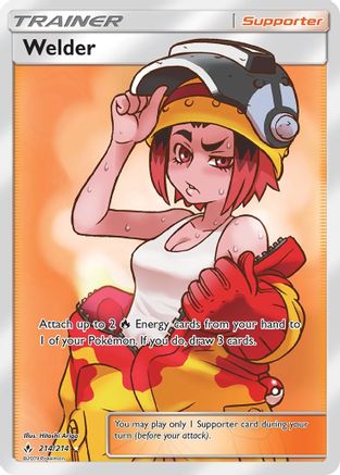 Welder (Full Art) 214/214 - Holofoil SM Unbroken Bonds - Ultra Rare