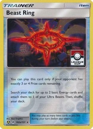 Beast Ring 102a/131 - Reverse Holofoil League & Championship Cards - Promo