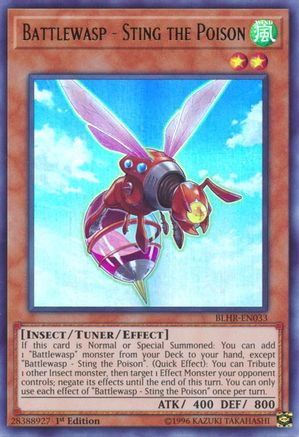 Battlewasp - Sting the Poison (BLHR-EN033) - Battles of Legend: Hero's Revenge 1st Edition