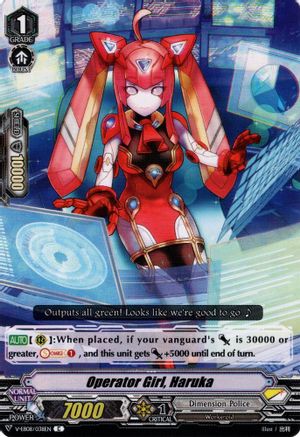 Operator Girl, Haruka (V-EB08/038EN) - V-EB08: My Glorious Justice