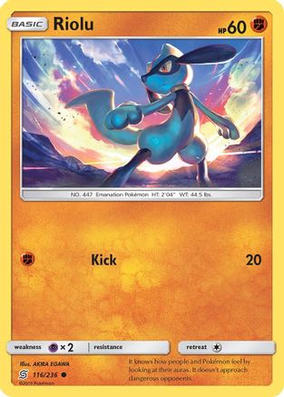 Riolu (116) 116 SM Unified Minds - Common