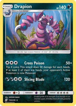 Drapion 134 SM Unified Minds - Rare