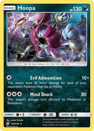 Hoopa 140/236 - Holofoil SM Unified Minds - Holo Rare