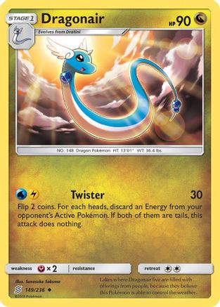 Dragonair (149) 149/236 - Reverse Holofoil SM Unified Minds - Uncommon