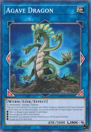 Agave Dragon (MP19-EN191) - 2019 Gold Sarcophagus Tin Mega Pack Unlimited