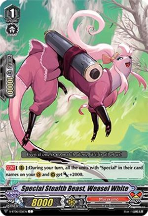 Special Stealth Beast, Weasel White (V-BT06/056EN) - V-BT06: Phantasmal Steed Restoration
