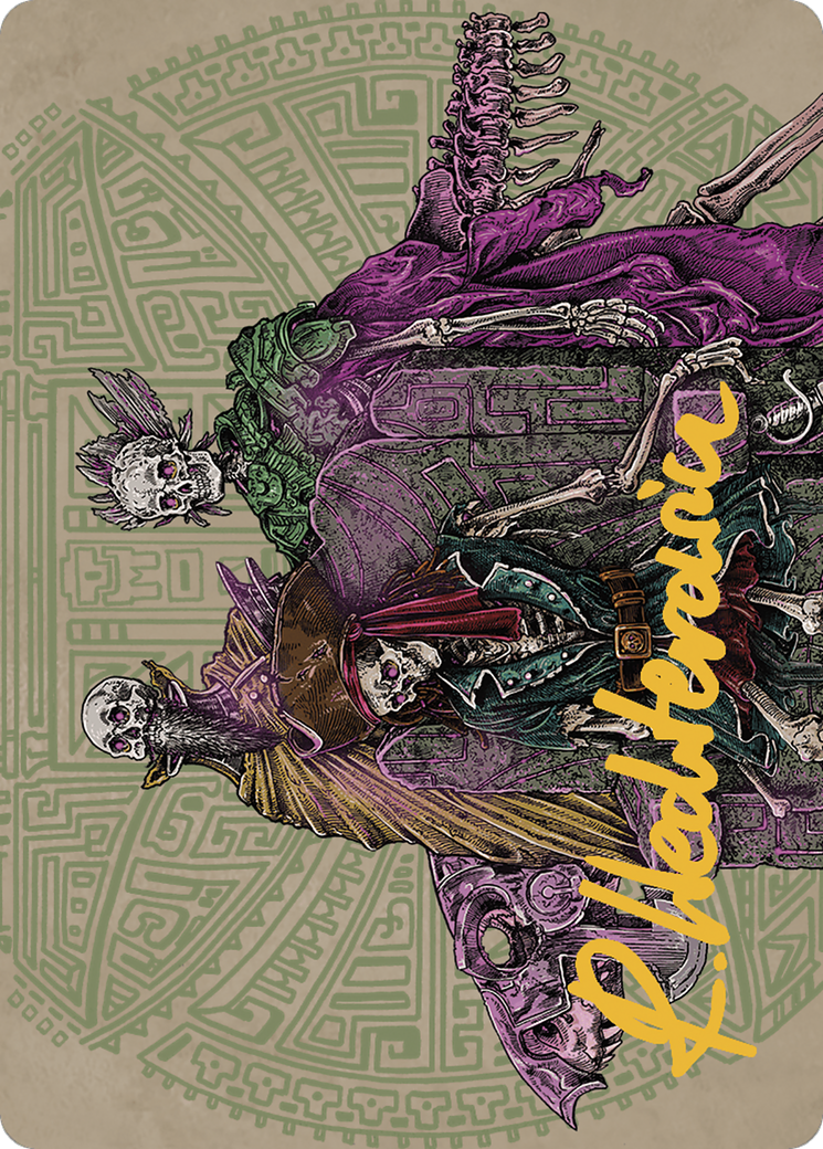 Throne of the Grim Captain // Throne of the Grim Captain (ALCI-055) - The Lost Caverns of Ixalan Art Series (Borderless) Foil