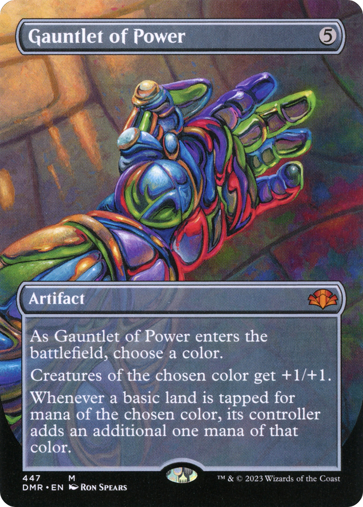 Gauntlet of Power (Borderless) (DMR-447) - Dominaria Remastered (Borderless) Foil