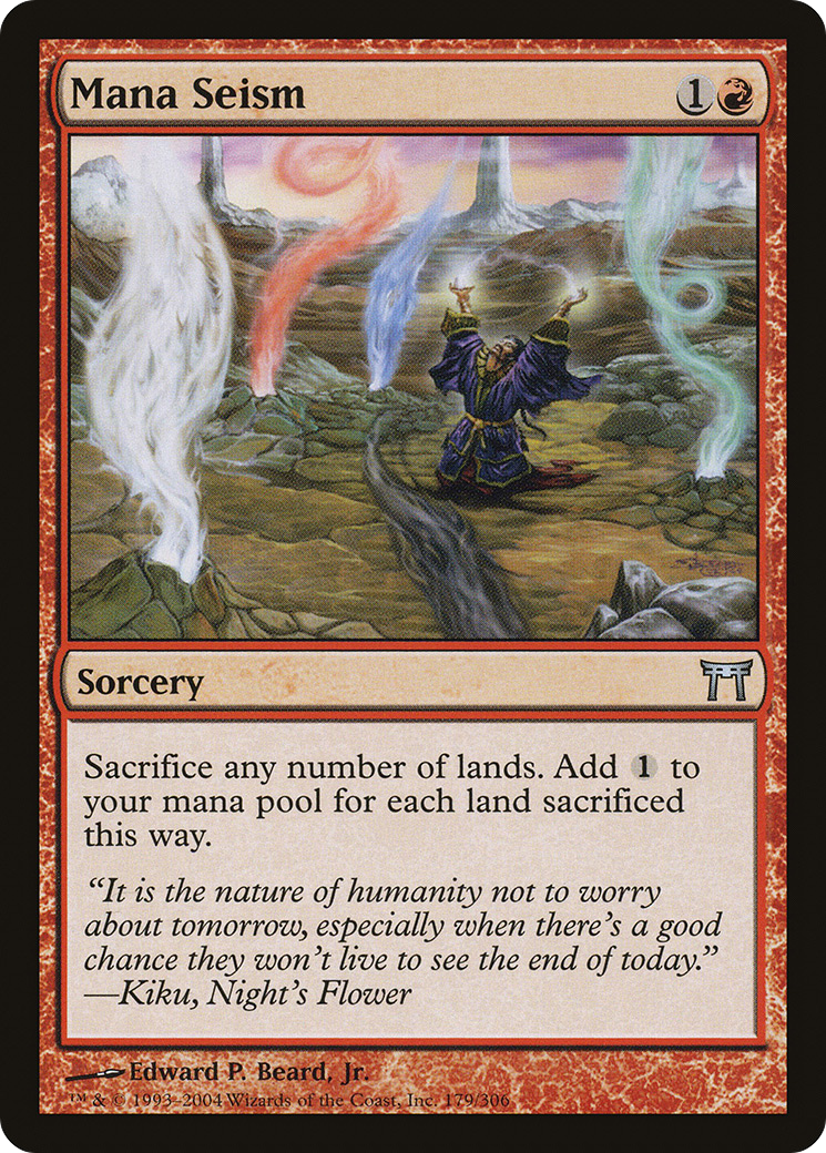 Mana Seism (CHK-179) - Champions of Kamigawa Foil