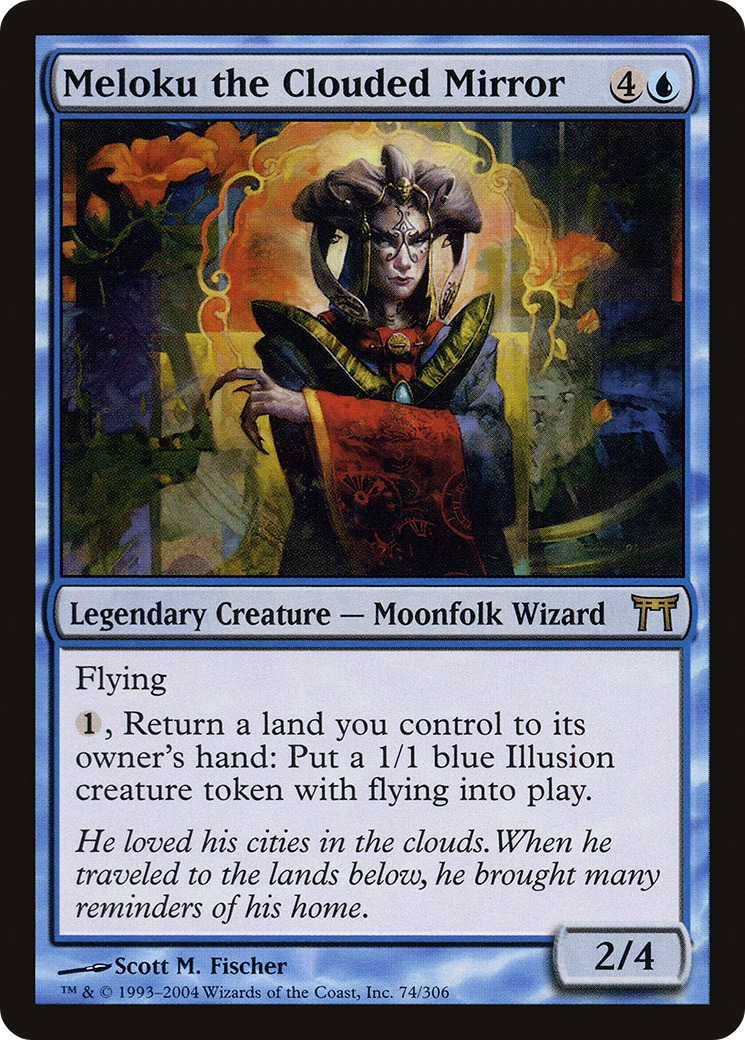 Meloku the Clouded Mirror (CHK-074) - Champions of Kamigawa Foil