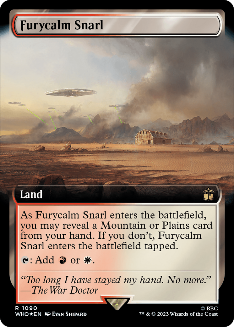 Furycalm Snarl (Extended Art) (Surge Foil) (WHO-1090) - Doctor Who: (Extended Art) Foil