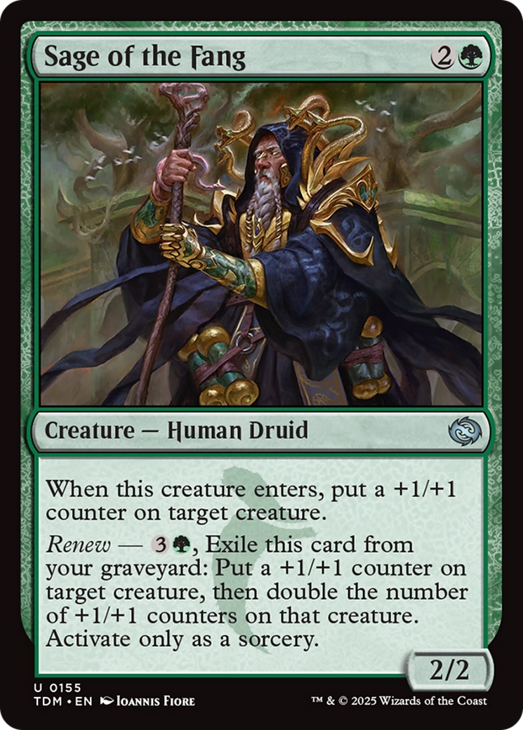 Sage of the Fang (TDM-155) - Tarkir: Dragonstorm Foil