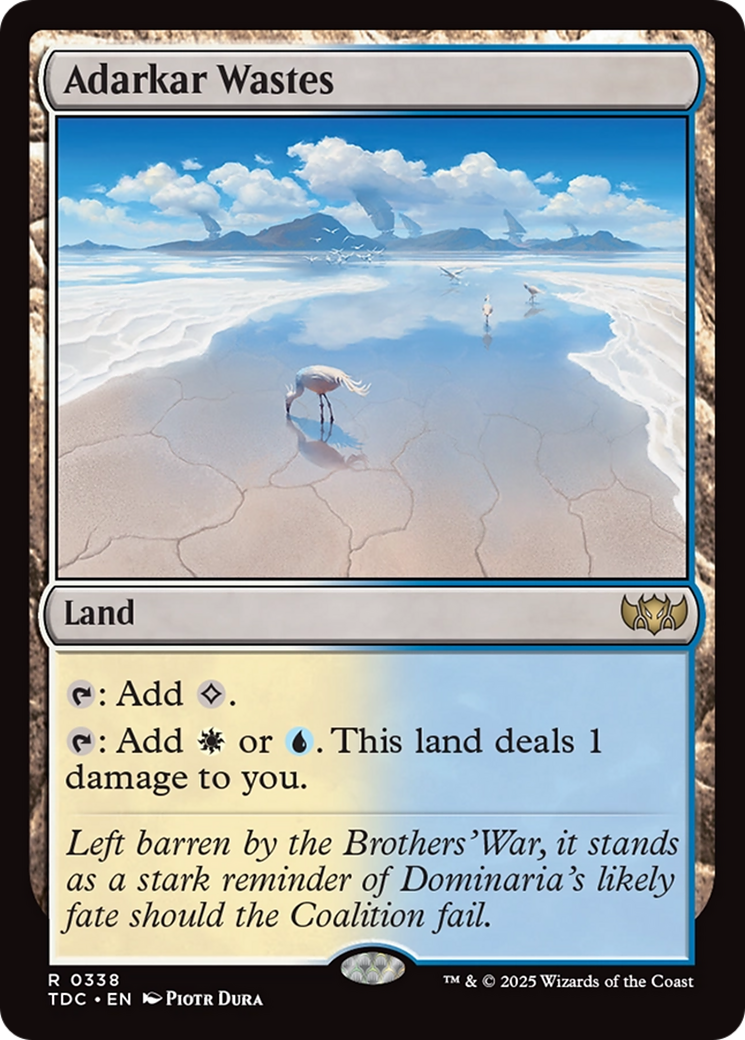 Adarkar Wastes (TDC-338) - Commander: Tarkir: Dragonstorm