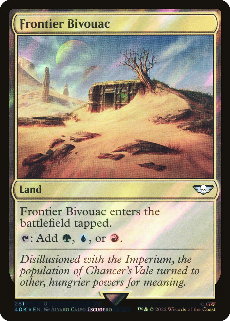 Frontier Bivouac (Surge Foil) (40K-281★) - Warhammer 40,000 Commander Foil