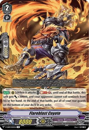 Flareblast Coyote (V-EB09/025EN) - V-EB09: The Raging Tactics