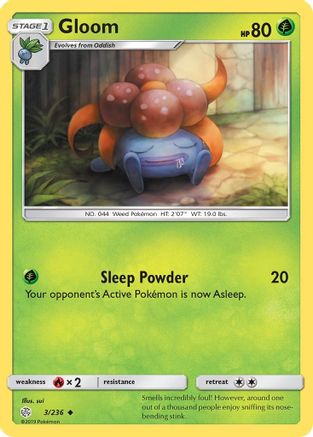Gloom 003/236 - Reverse Holofoil SM Cosmic Eclipse - Uncommon