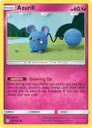 Azurill 146/236 SM Cosmic Eclipse - Common
