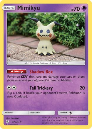 Mimikyu (97) 097 - Reverse Holofoil SM Cosmic Eclipse - Rare