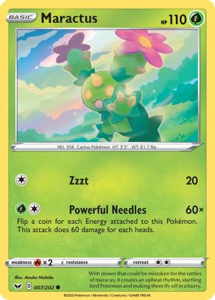 Maractus 007/202 SWSH01 Sword & Shield Base Set - Common